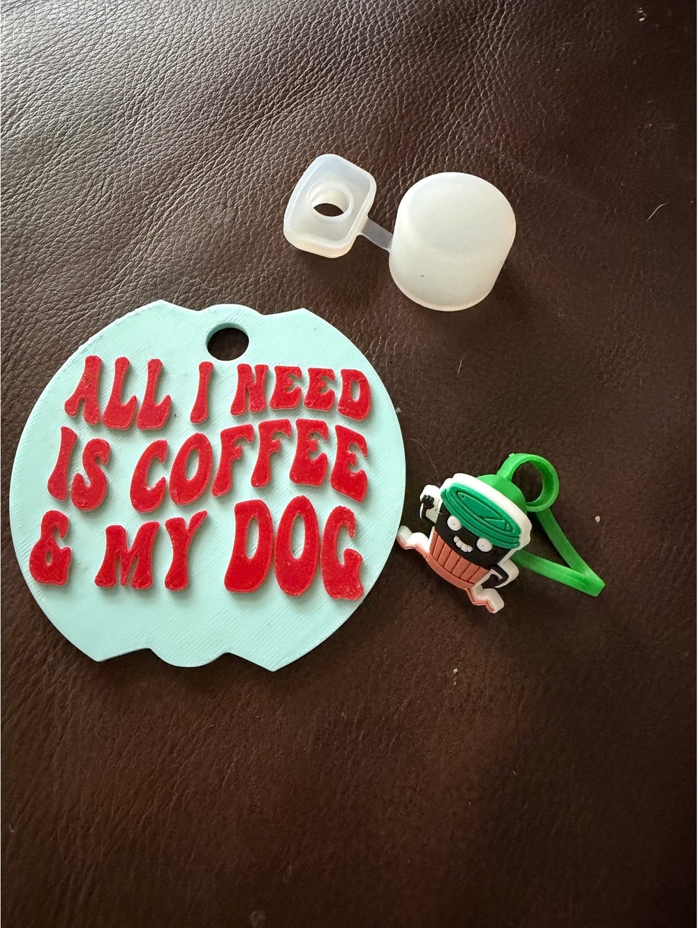 Cute Cartoon Character Cable Protectors for Straws - Coffee,